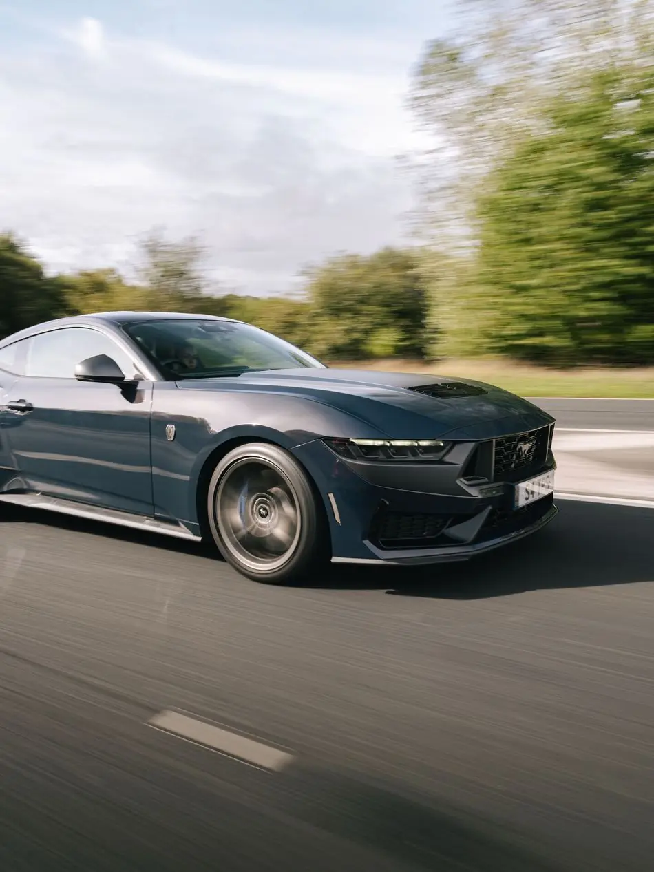 Ford Mustang Dark Horse on the move